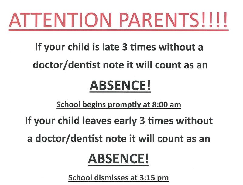 New School Dismissal Time: 3:15 and Tardy Policy Featured Photo