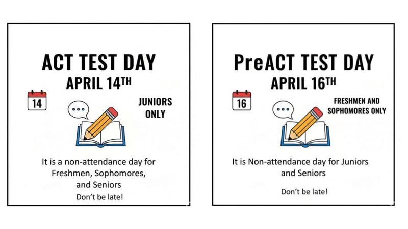 PreACT/ACT Spring Parent Letters