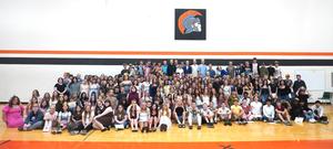 TK Middle School 8th grade class.