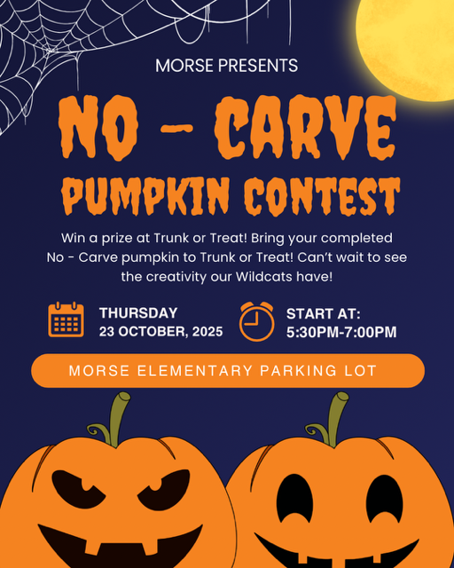 No-Carve Pumpkin Contest on October 23