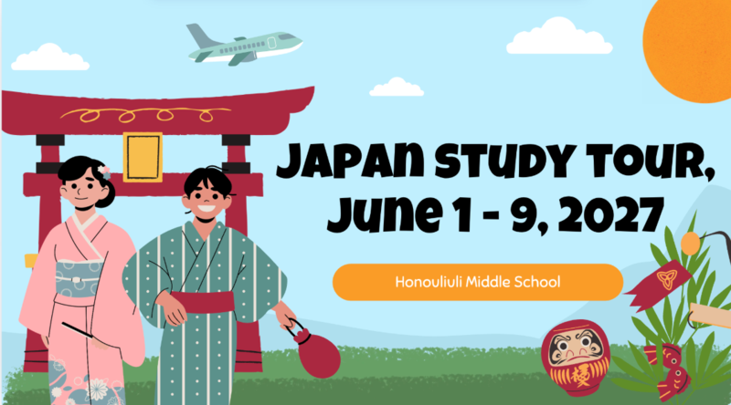 Japan Study Tour from June 1-9 (tentative date)