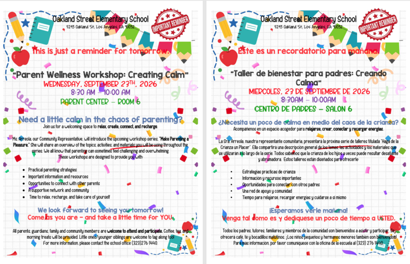 Parent workshop 1