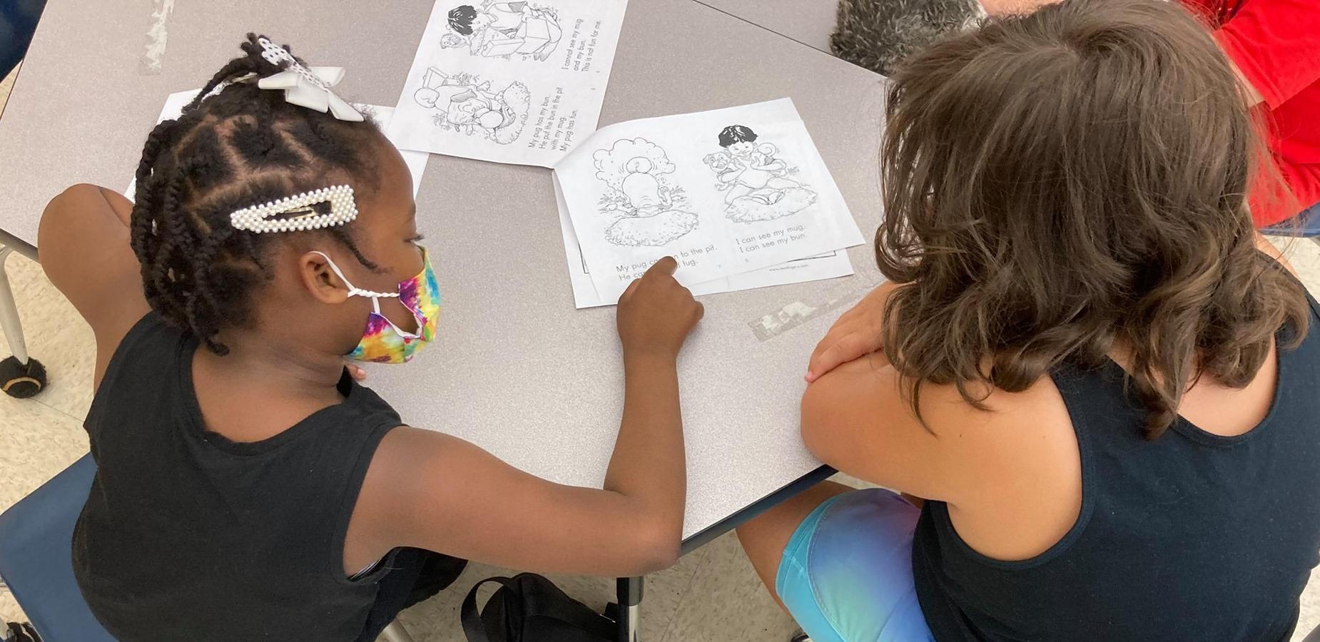 Students working together