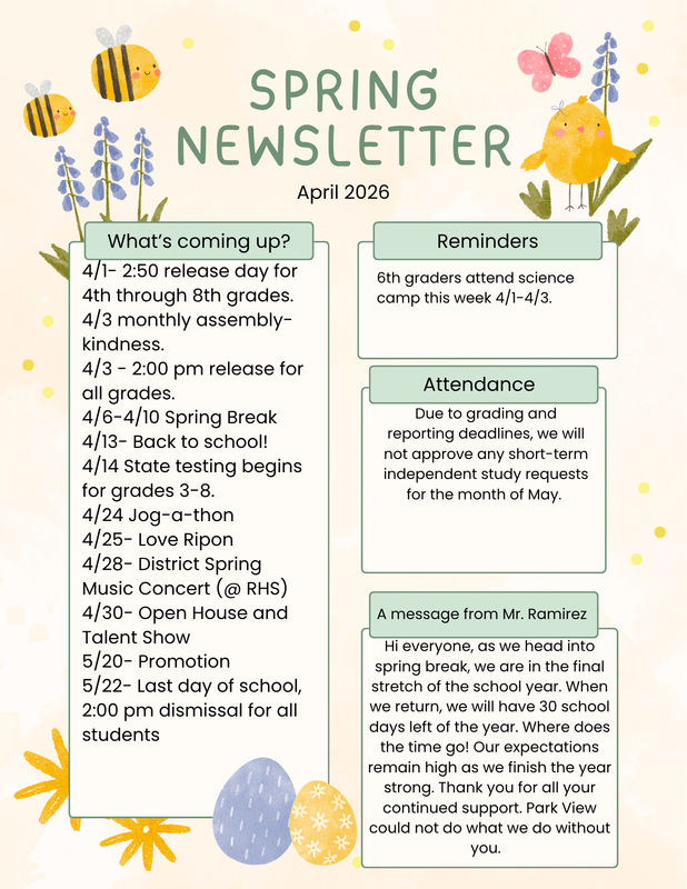 April spring newsletter