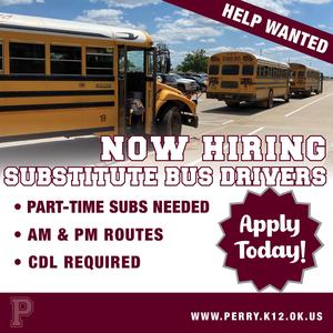 bus drivers hiring perry, oklahoma