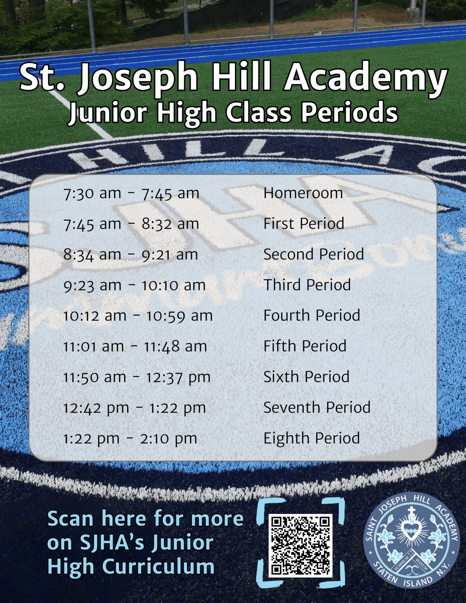 jr high bell schedule