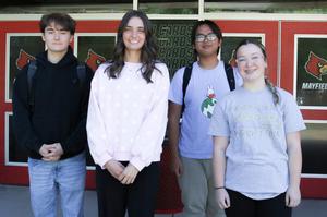 Eligh Burchett, Ally Creason, Jiahou Hou, and Annabella Wilson.