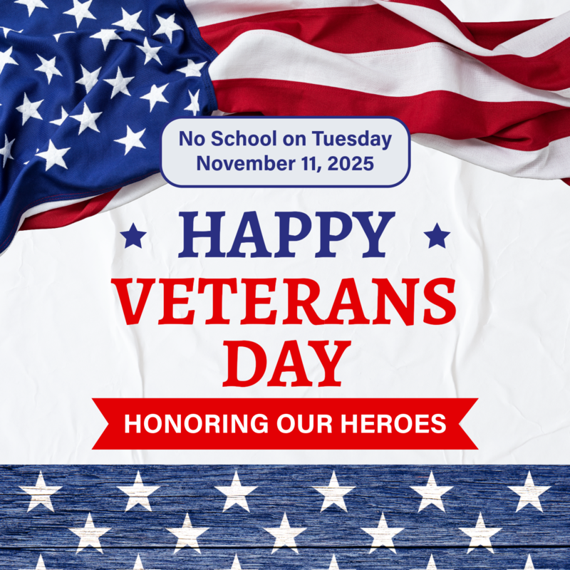 Veterans' Day-No School