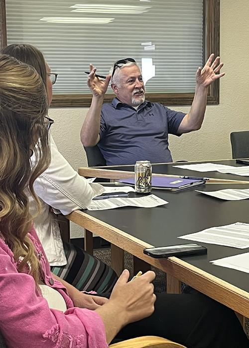 Jeff Whitmore makes a point.