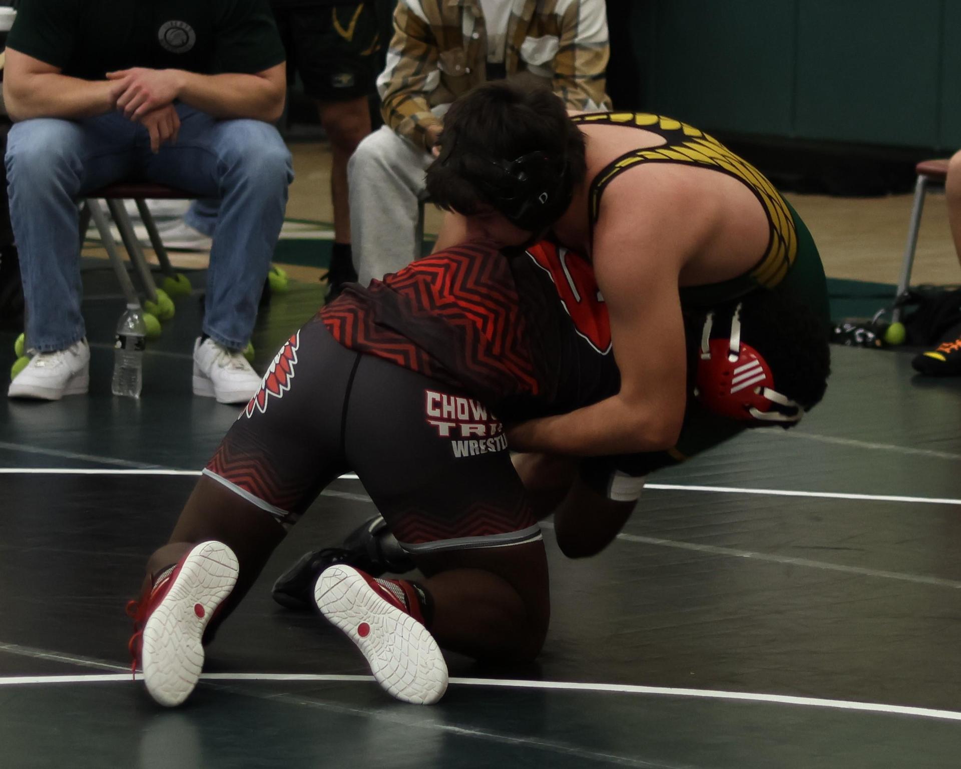 boys wrestling at liberty duals