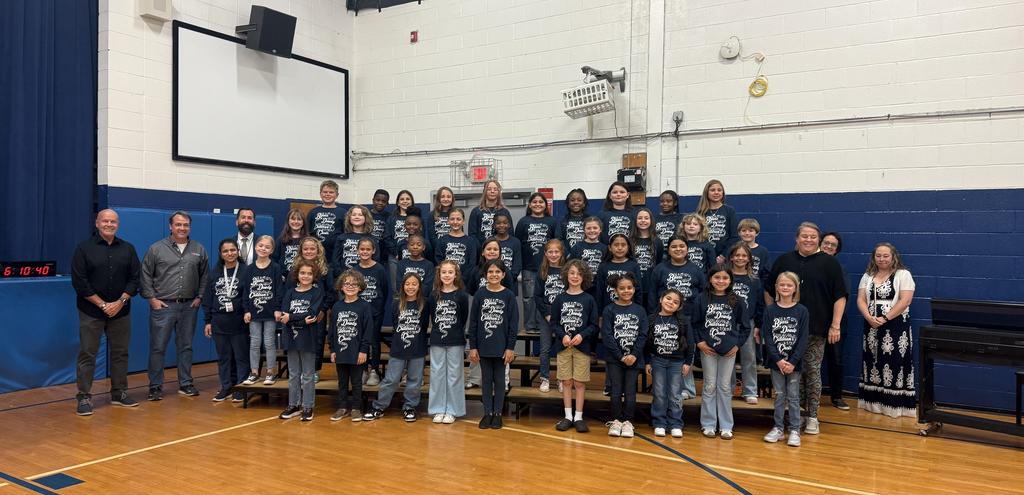 Byars Dowdy Choir performed for the public at The Board of Education Meeting in October