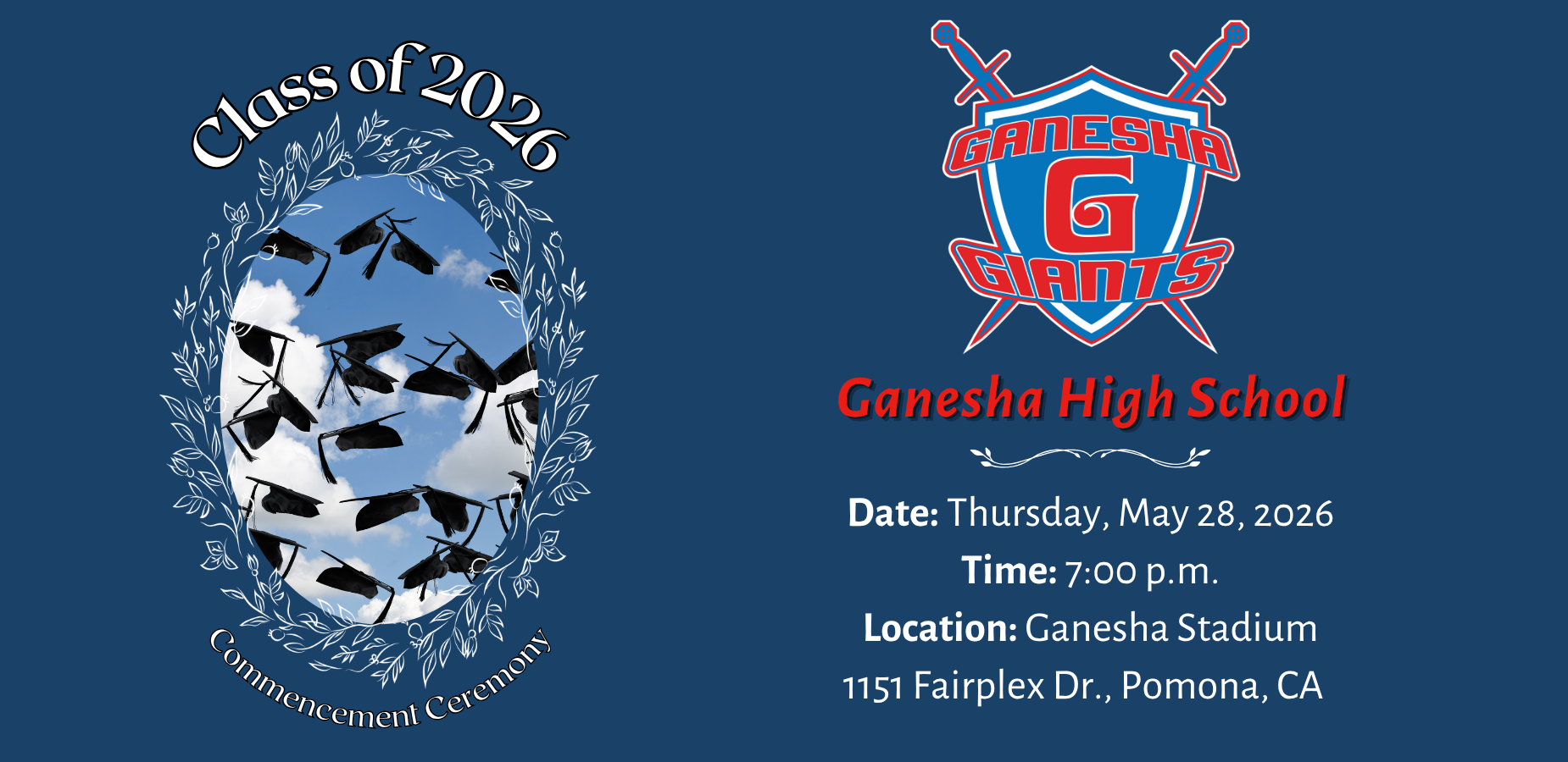 Ganesha HS Graduation slide