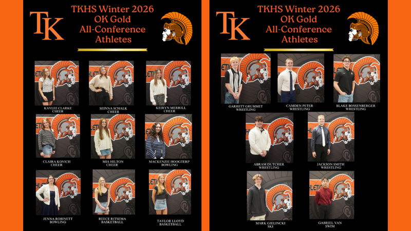 Sixteen student athletes earned all-conference honors for winter sports.