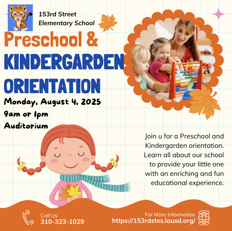 Preschool Kinder Orientation 25 E