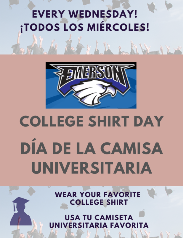 Emerson's College Shirt Day Every Wednesdays