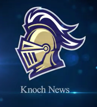 blue background with stars and knight helmet saying knoch news