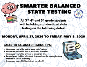 Smarter Balanced Testing begins next week for 3rd, 4th and 5th grade students.