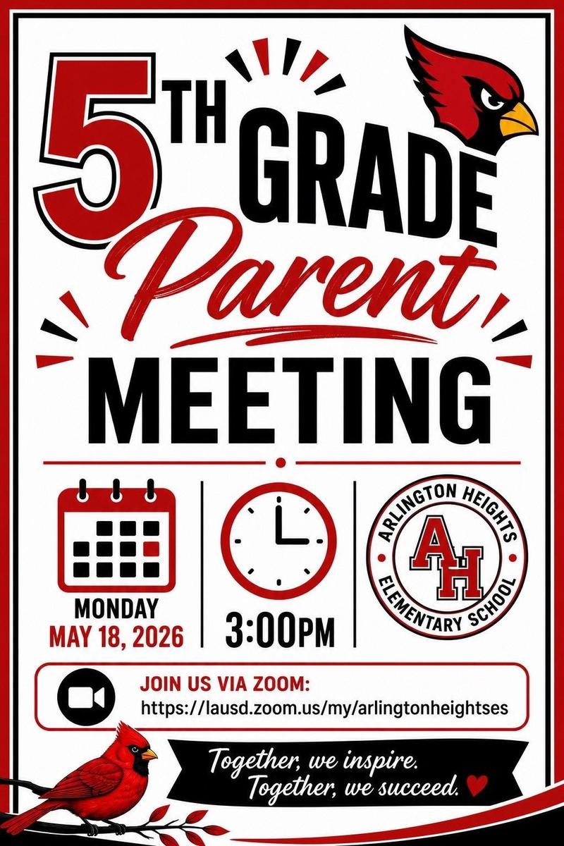 5th Grade Parent Meeting