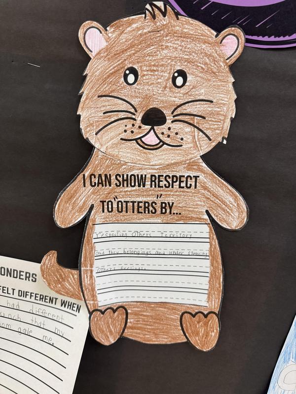 A poster discussing the value of respect.