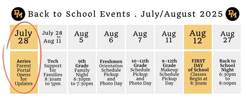 back to school events in july and august 2025