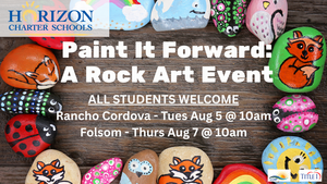 Wood paneling with painted rocks in a circle. Paint it Forward A Rock Art Event. All Students Welcome Rancho cordova Tues Aug 5 @ 10am Folsom Thurs Aug 7 @ 10am