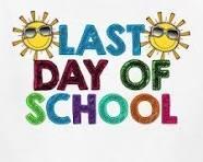 Last day of school text image