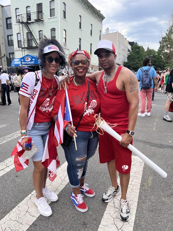 Staff members at the parade