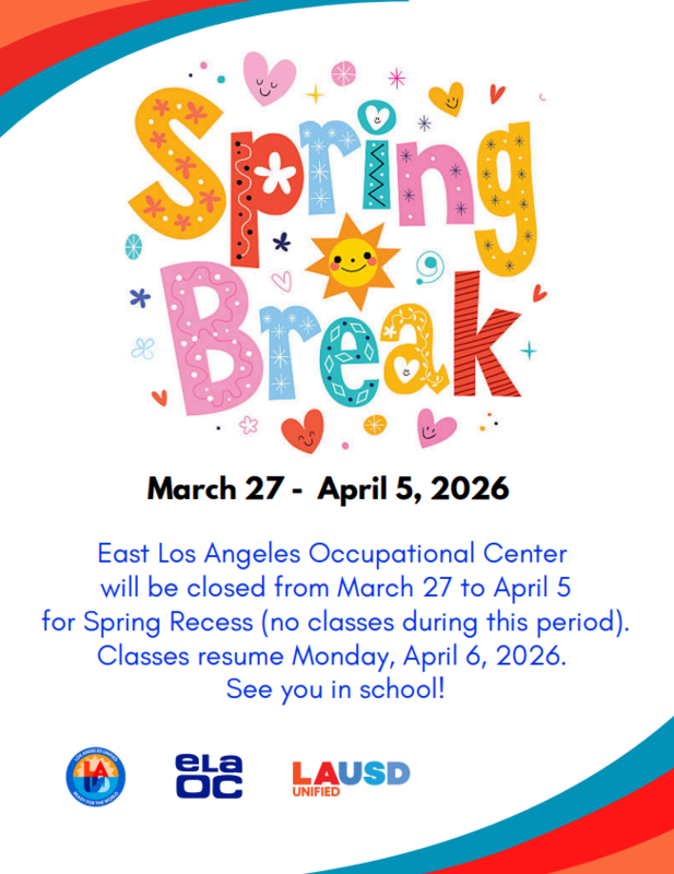 Spring Recess mar 27 - Apr 5, 2026
