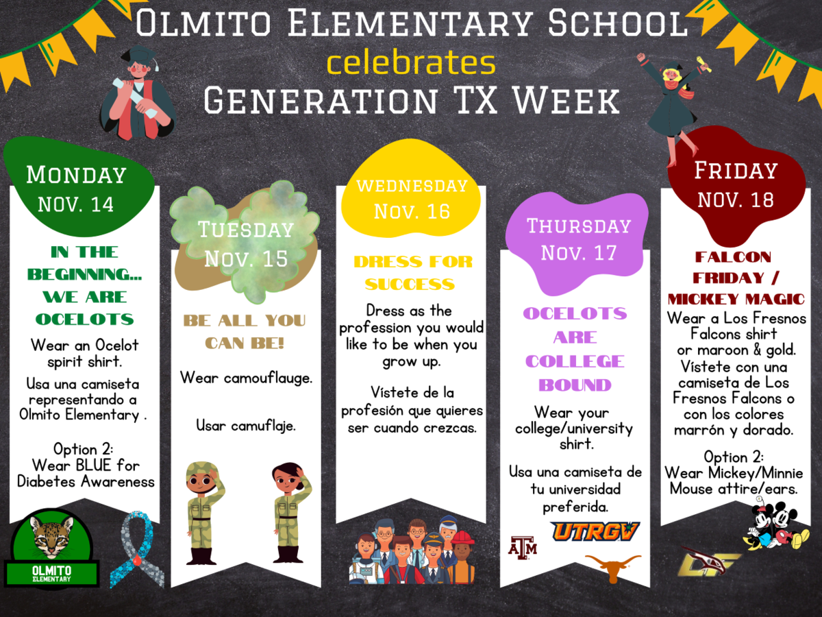 Generation TX Week Banner Section Olmito Elementary School