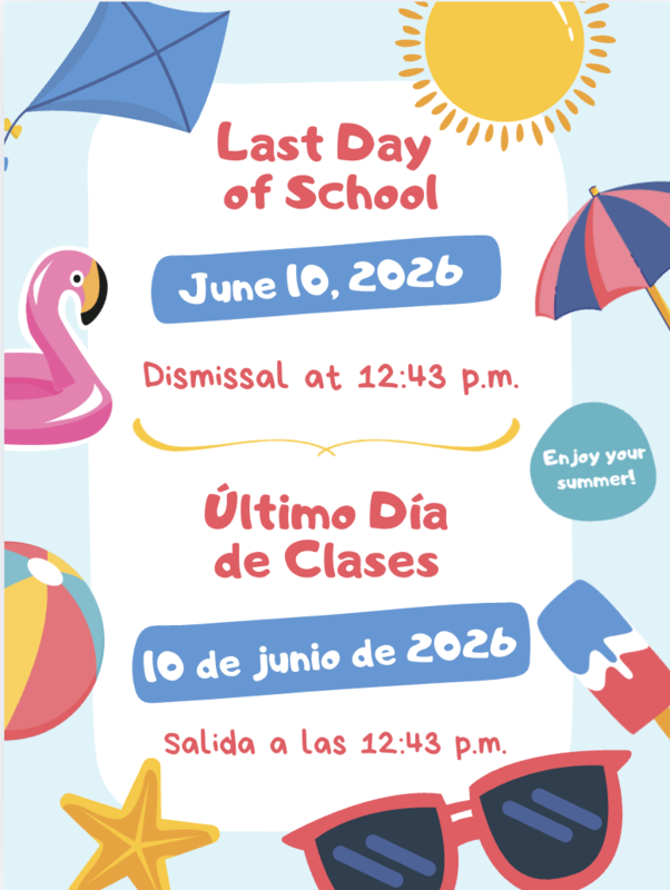 Last day of school early dismissal flyer