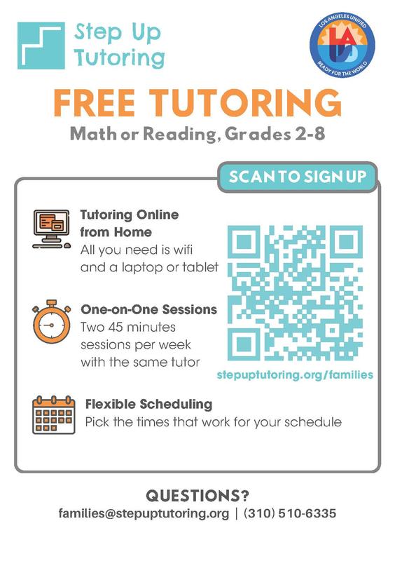 Step Up Tutoring Flier