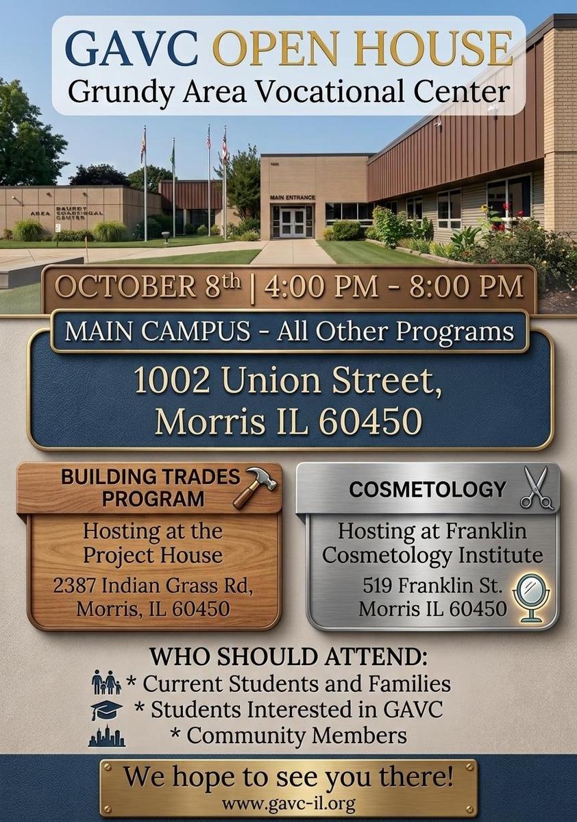 GAVC Open house flyer