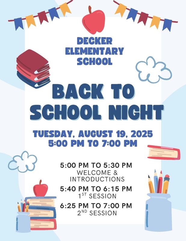 Join us for Back to School Night  - decker image for web