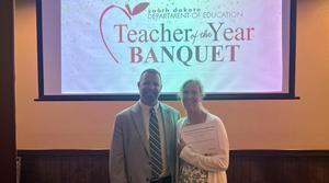 Dr. DeBoer and Mrs. Kringel at DOE Awards