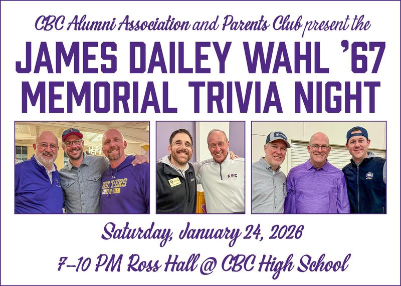 CBC Alumni Association & Parents Club Trivia Night - January 24