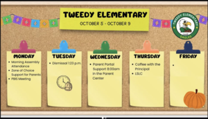 Weekly events image