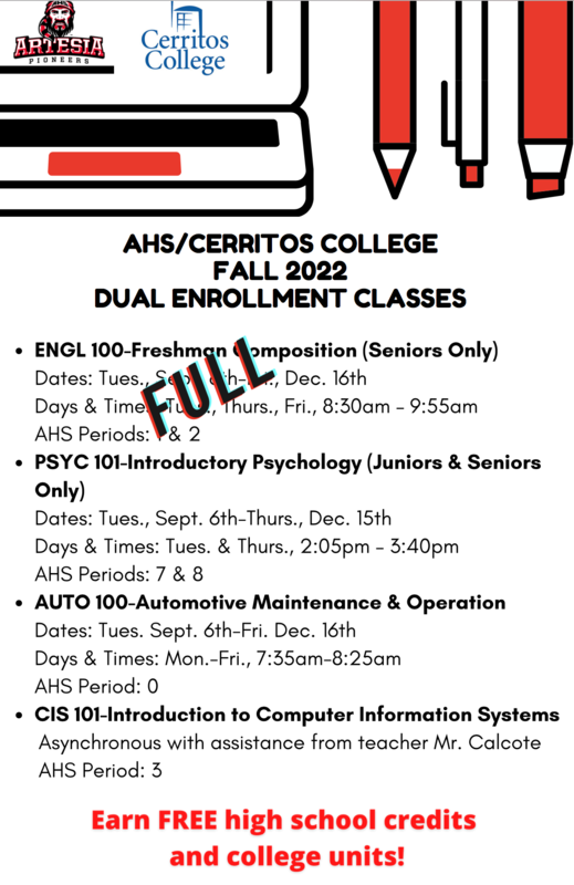 Fall Dual Enrollment Opportunities Featured Photo