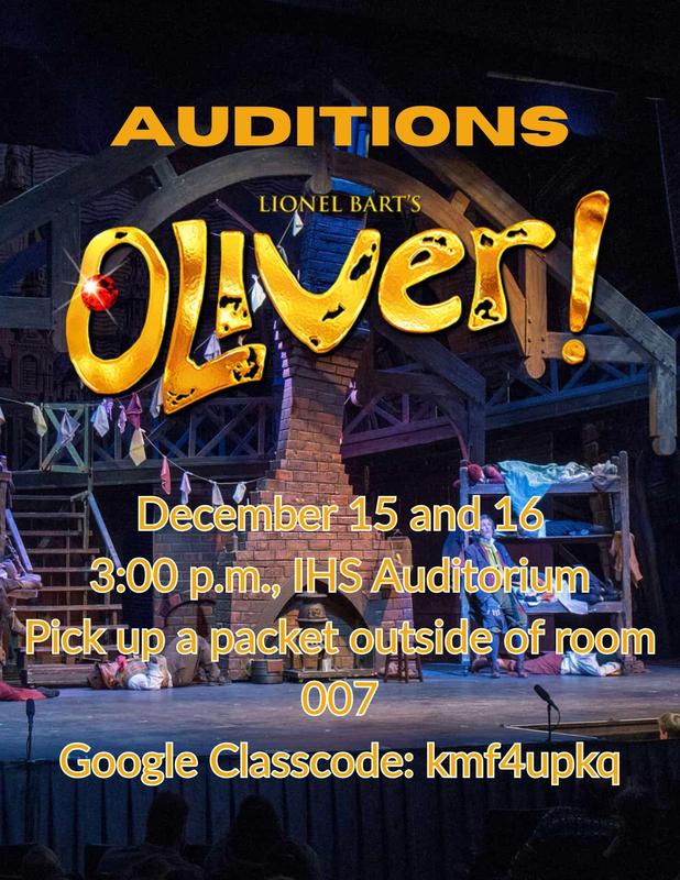Oliver Audition Poster