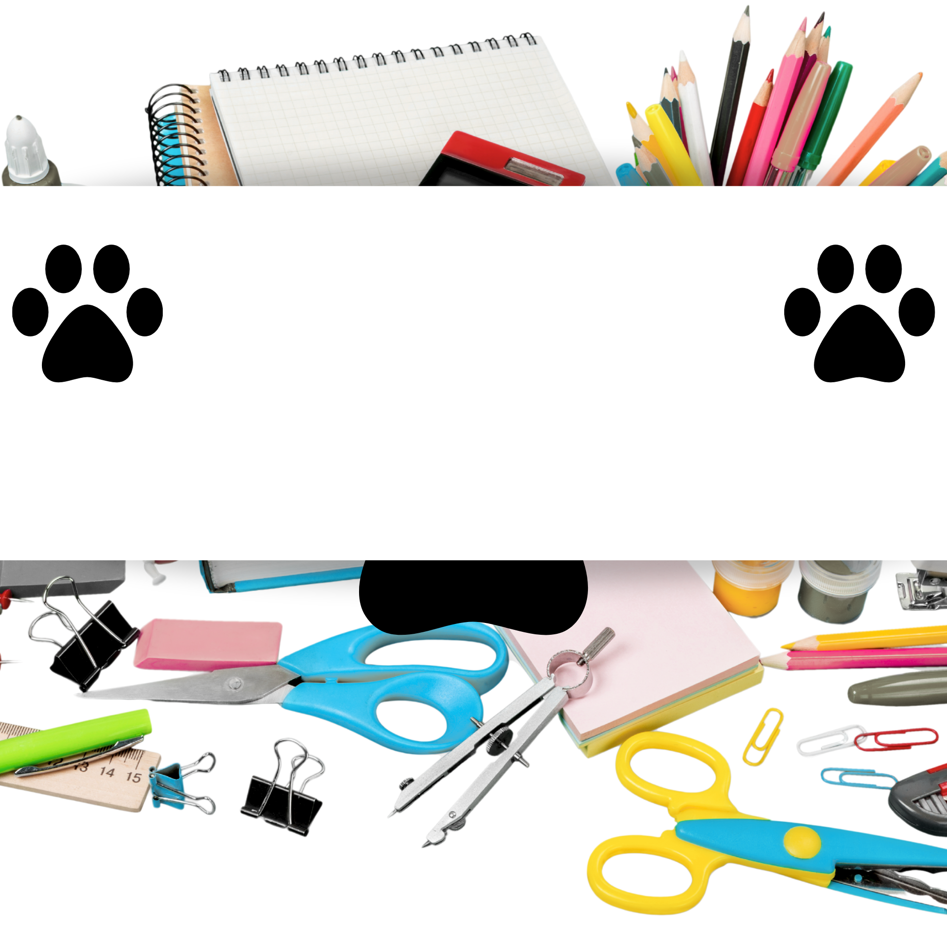 background with paw prints