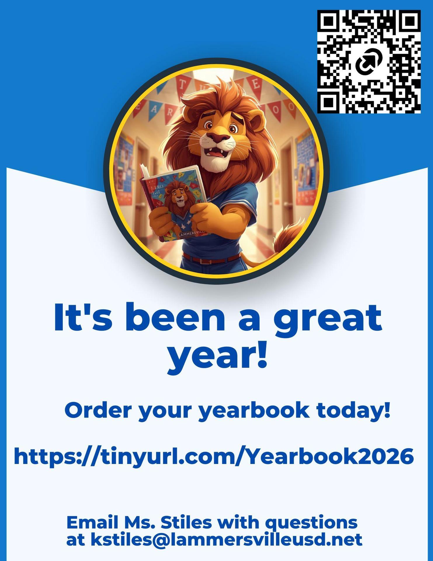 2025-2026 Yearbook flyer