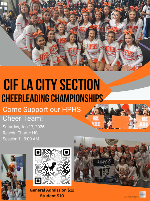 Cheer CIF LA City Section Championships Flyer
