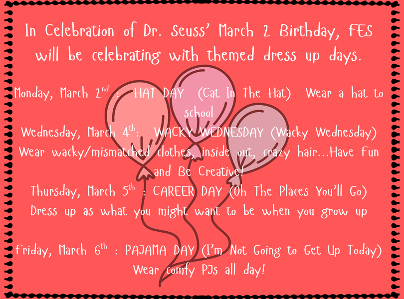 Read Across America Day March 2-6