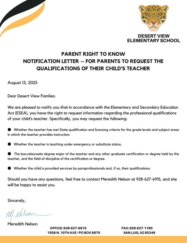 Parent Right To Know