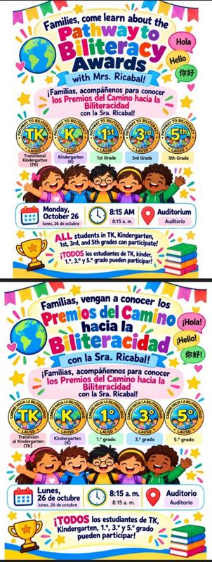 Pathway to Biliteracy Awards/ Premios del Camino hacia la Biletiracidad Featured Photo