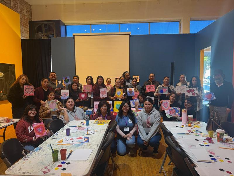 dA Center for the Arts hosted a Valentine’s-themed “Learning Through the Arts” workshop - image for web