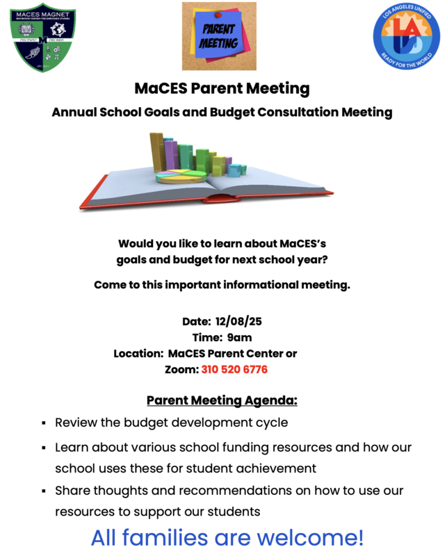 MaCESParentMeeting120825