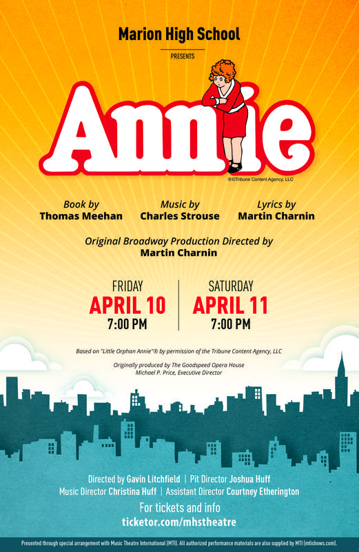 poster - MHS presents Annie, April 2026