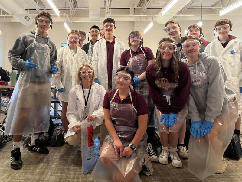 Mrs. Mitchum and her AP Bio Class