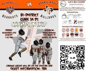 Bulldogs  vs Bearkats Bi District Championship