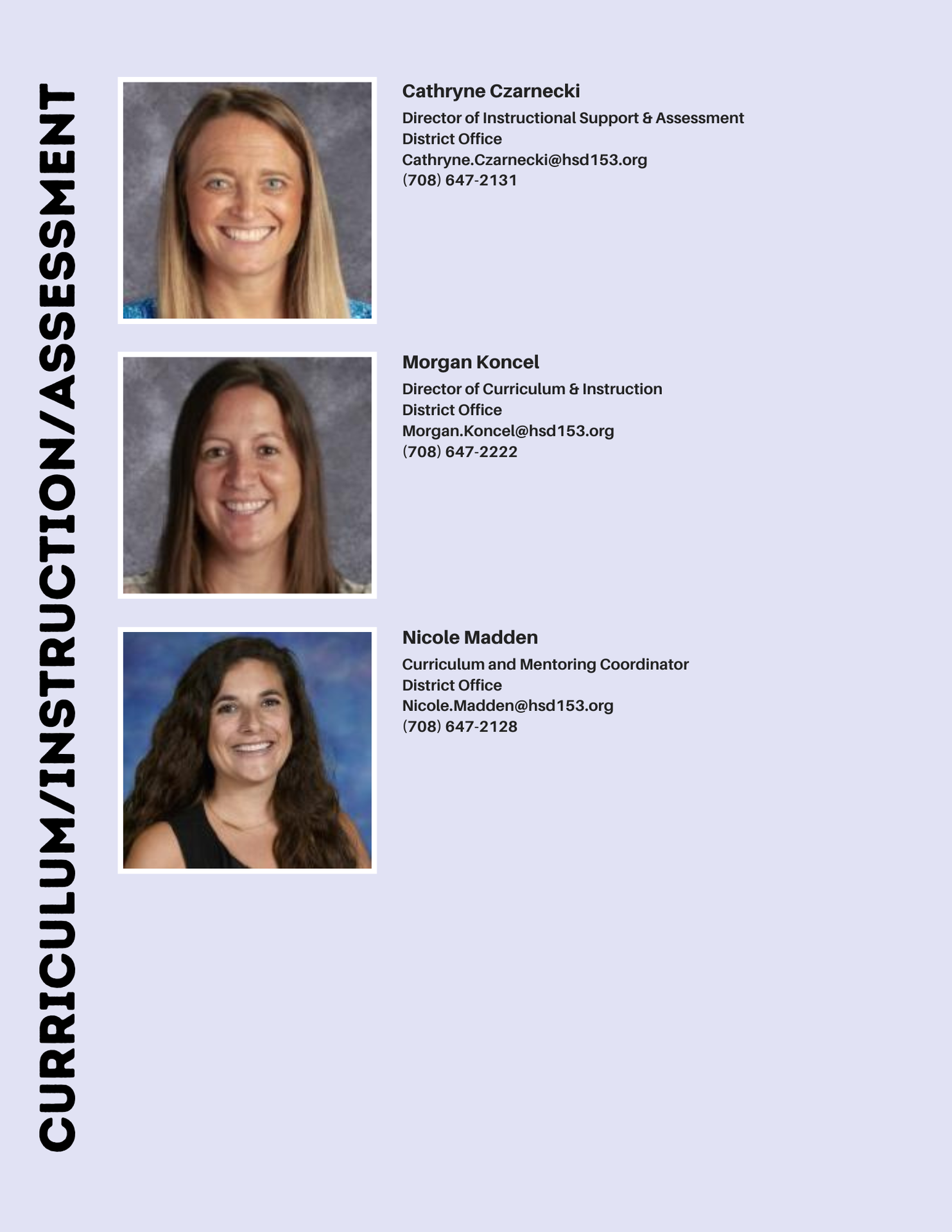 Curriculum and Instruction staff